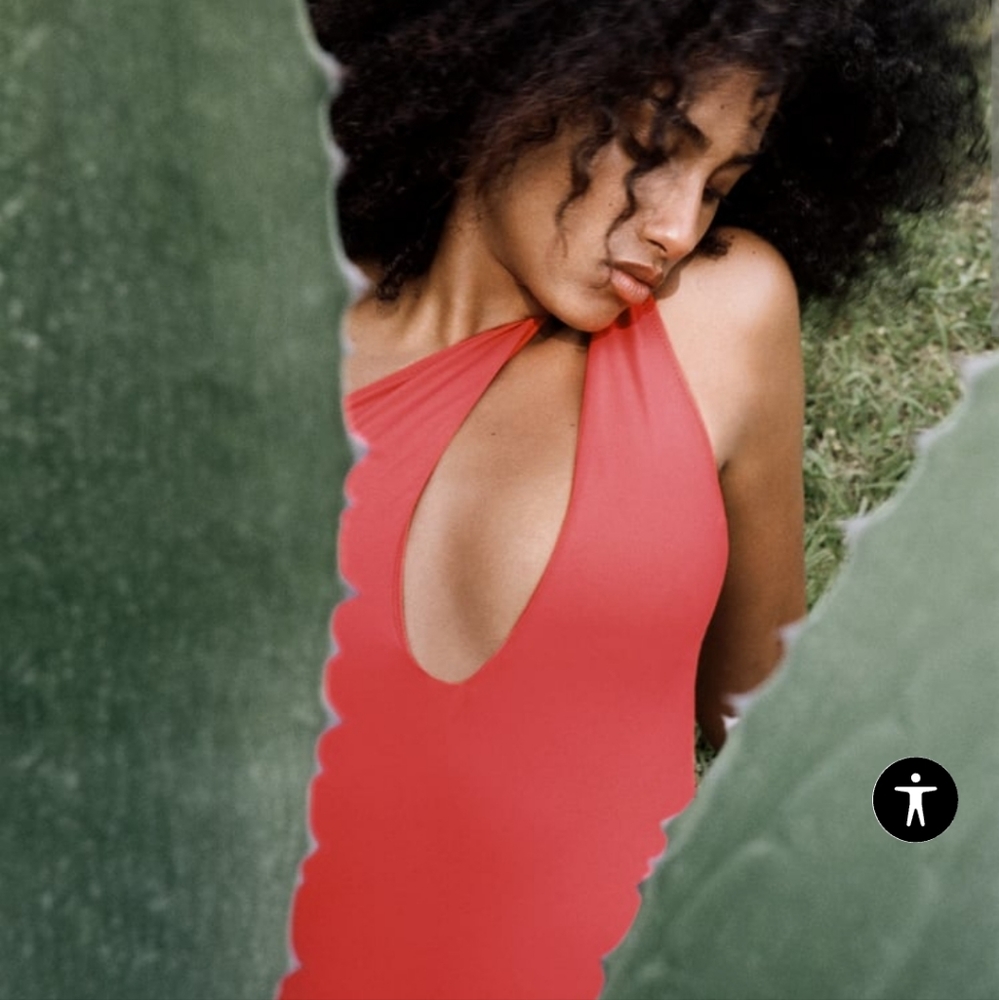 Zara Red bathing suit Size M